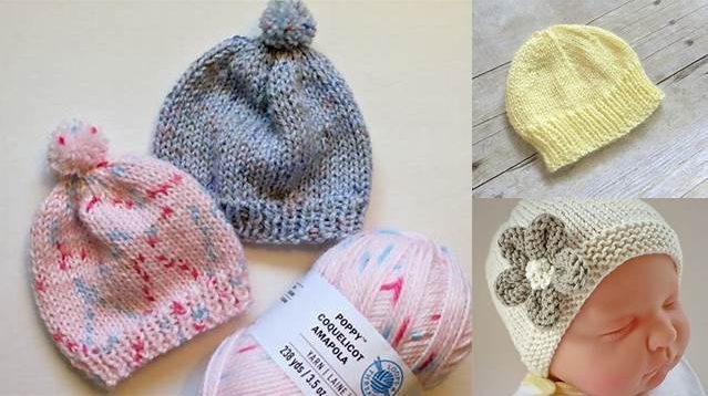 8437+ Free Knitting Patterns For Newborn Baby Hats On Straight Needles