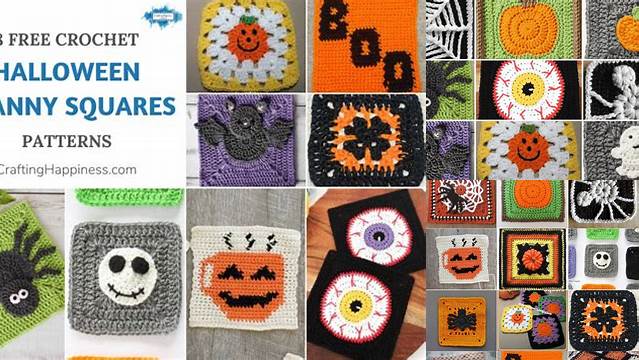 8507+ Granny Square Pattern Halloween