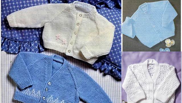 8589+ Free Knitting Pattern Baby Cardigan 4 Ply