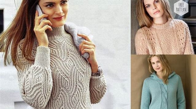 8705+ Free Knitting Patterns For Women's Sweaters