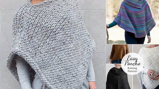 872+ Free Easy Knit Poncho Pattern For Beginners Youtube