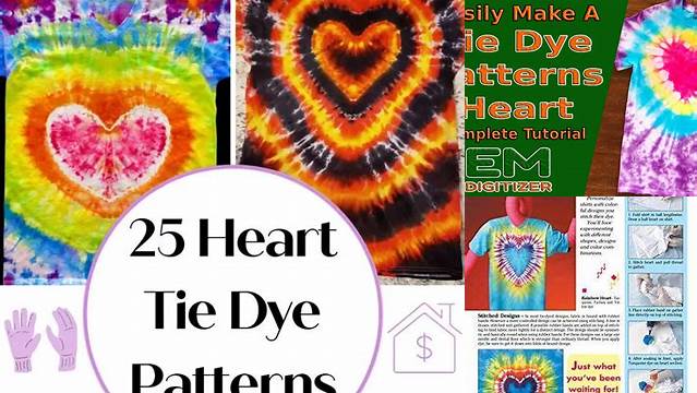 8761+ Tie Dye Heart Instructions