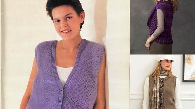 8794+ Free Knitting Patterns For Ladies Sleeveless Vests Australia