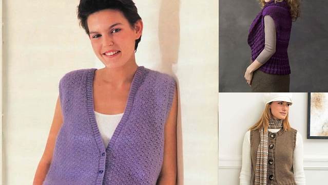 8794+ Free Knitting Patterns For Ladies Sleeveless Vests Australia