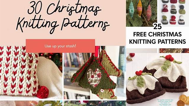 8863+ Free Knitting Patterns For Xmas