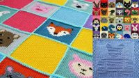 8968+ Free Knitting Patterns Animal Squares