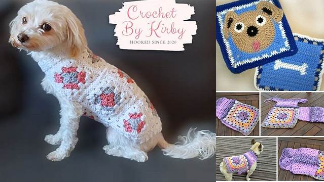 9330+ Granny Square Pattern Dog