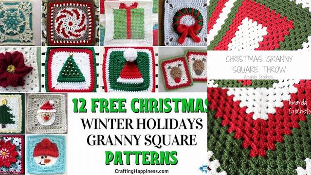 9354+ Christmas Granny Square Patterns Free