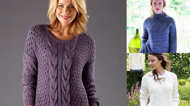 9366+ Free Knitting Patterns For Ladies Cotton Jumpers