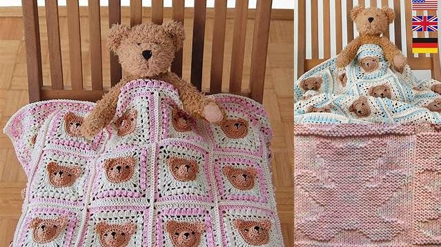 9413+ Free Knitting Pattern For Baby Blanket With Teddy Bear