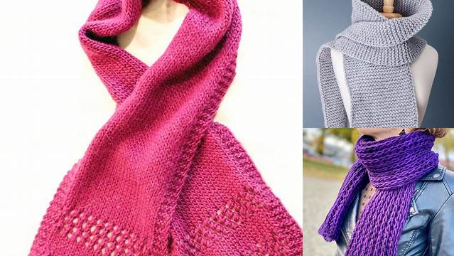 9522+ Free Knitting Pattern Scarf Easy