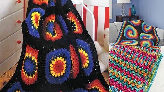 9536+ Tie Dye Crochet Blanket Pattern