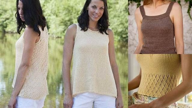 9563+ Free Knitting Patterns For Tank Tops