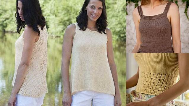 9563+ Free Knitting Patterns For Tank Tops