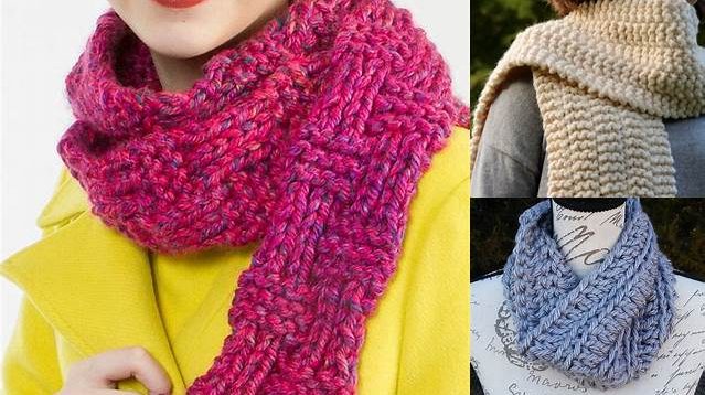 9569+ Free Knit Pattern Scarf Bulky Yarn