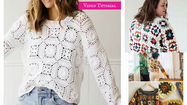 968+ Granny Square Sweater Patterns Free