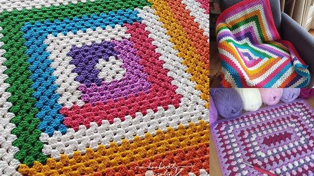 9700+ Granny Square Blanket Written Pattern