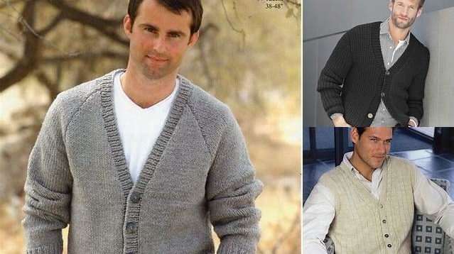 9703+ Free Knitting Patterns Mens Cardigans