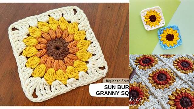 9762+ Sunflower Granny Square Pattern Free Youtube