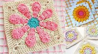 9796+ Large Granny Square Flower Pattern