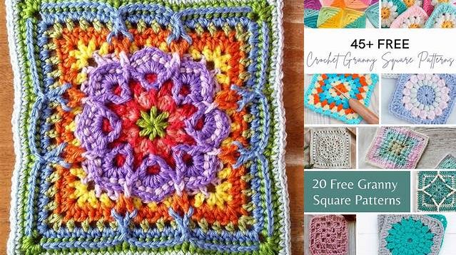 9814+ Original Granny Square Pattern Free