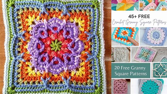 9814+ Original Granny Square Pattern Free