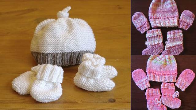 9897+ Free Knitting Patterns For Baby Hats Booties And Mittens