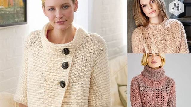 9920+ Free Knitting Patterns Sweaters Women