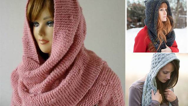 9942+ Free Knitting Pattern For Hooded Scarf