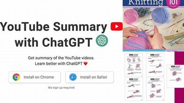 no limits). Printable knitting instructions for beginners. Youtube summary with chatgpt & claude / glasp