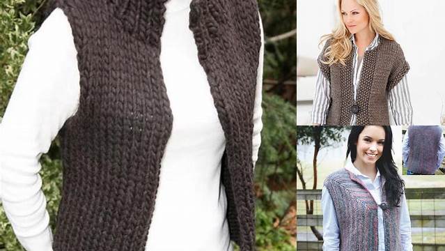 super chunky. Knit waistcoat knitting patterns pattern vest simple long women choose board crochet ideas. ""pattern no. 5365 women's aran waistcoat 32-42\" pdf instant download