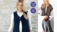 super chunky. Waistcoat gilet 8ply